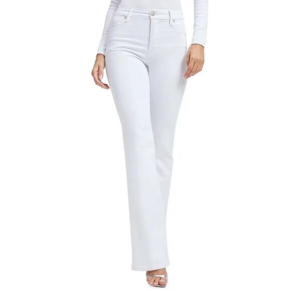 Good American Good Classic High-Rise Boot-Cut Jeans - Picture 12 of 13